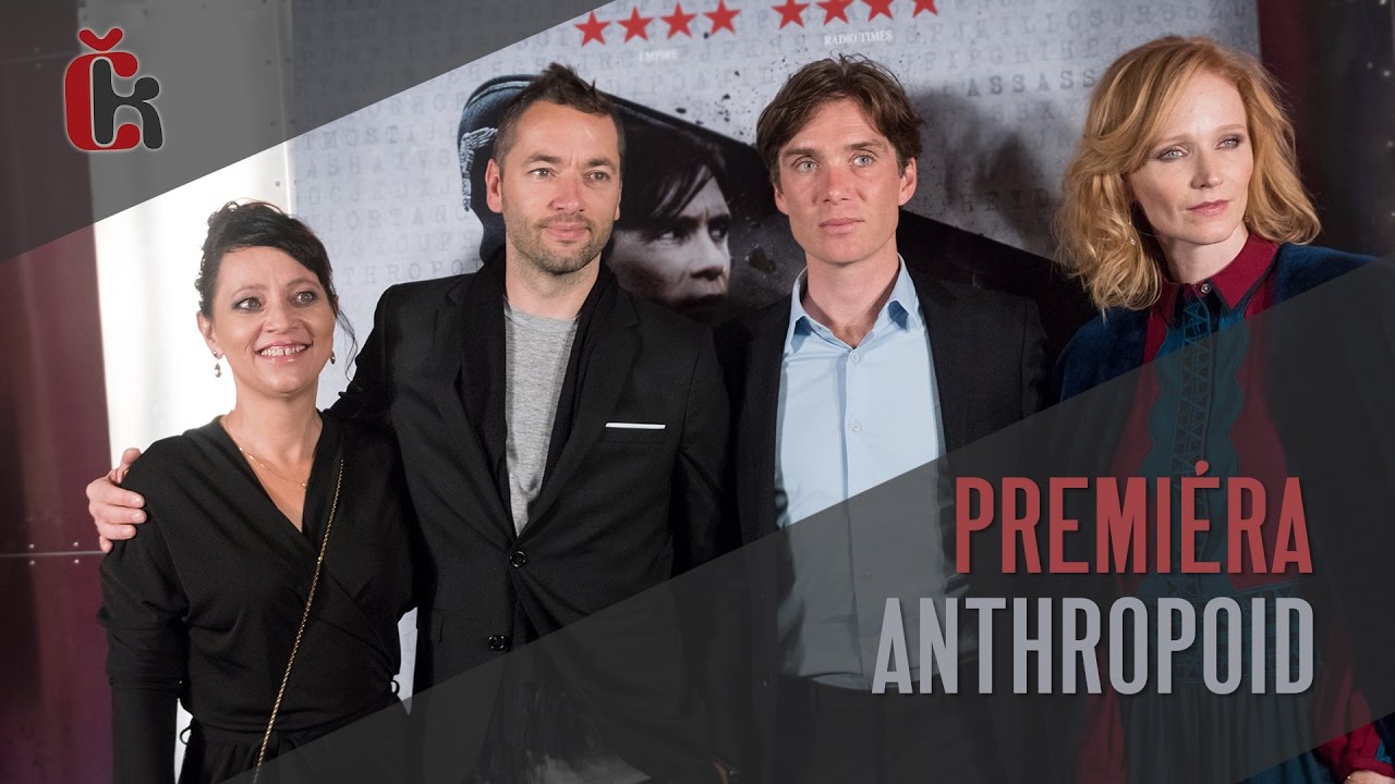 Premiéra Anthropoid v Praze - Cillian Murphy, Sean Ellis, Aňa Geislerová