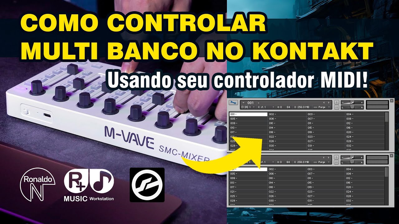 COMO CONTROLAR MULTI BANCO NO KONTAKT | CONTROLADOR SMC-MIXER M-VAVE