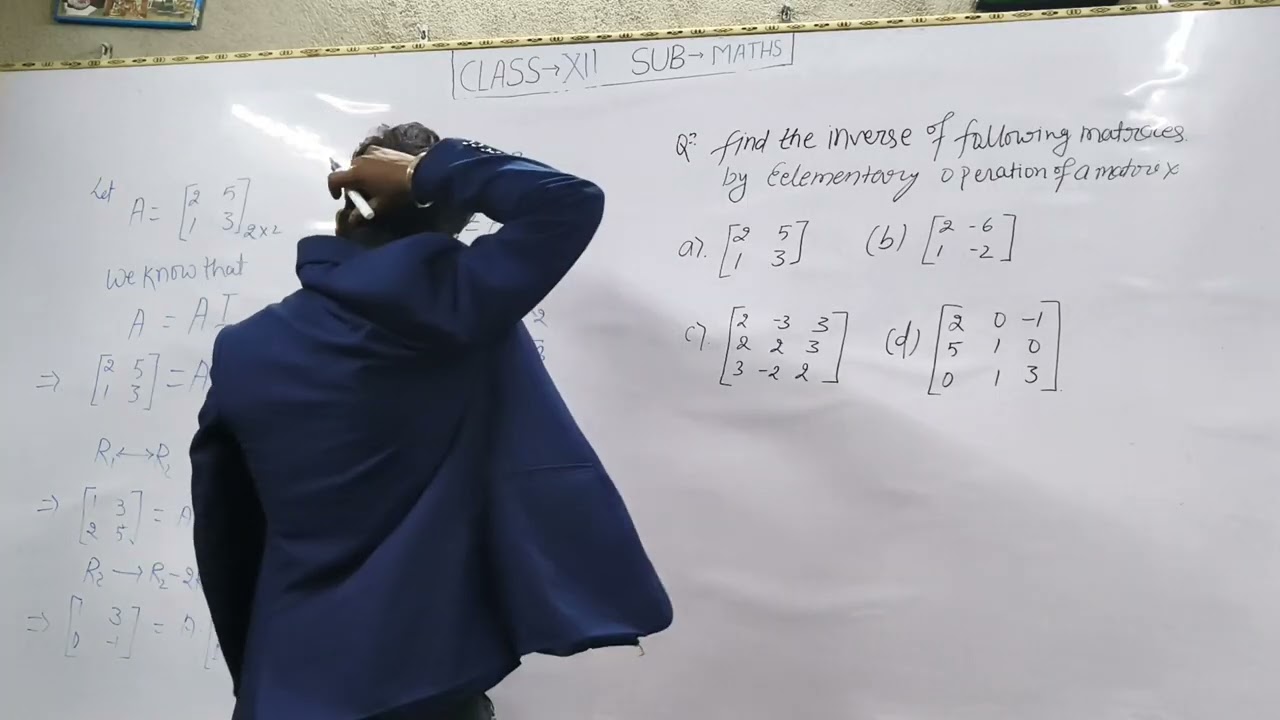 Class -12th sub maths chapter-3 Matrix ke some questions part 12