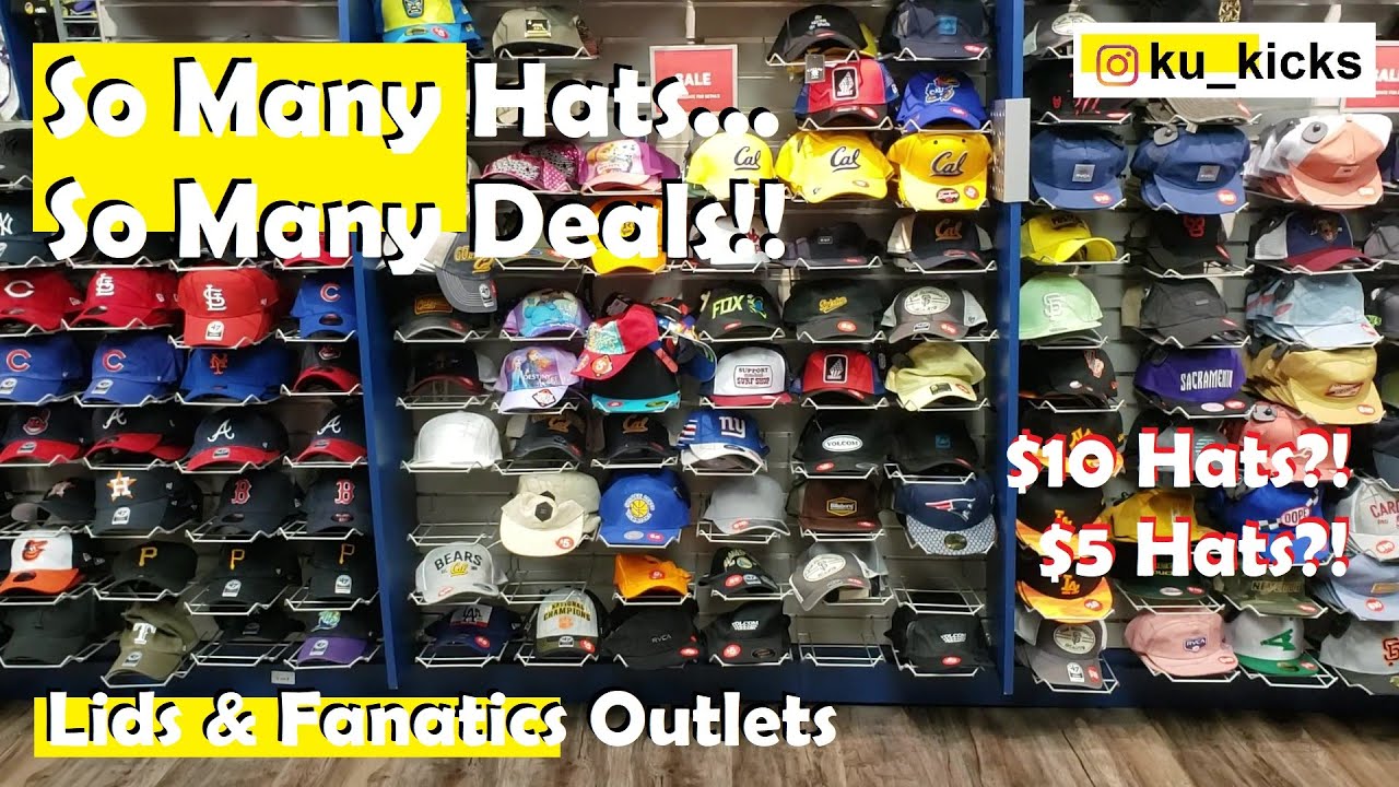 Crazy Deals on Hats!! Lids & Fanatics Outlet [Folsom Outlets]