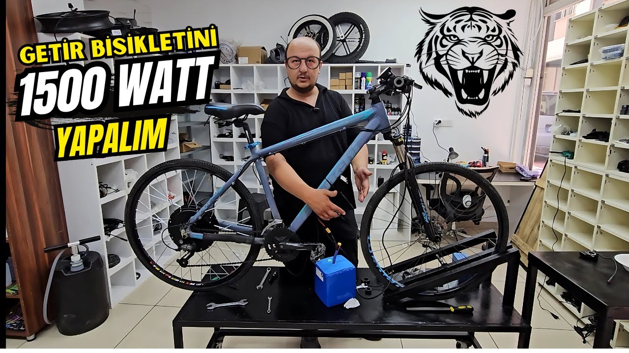 Bisikletinizi ELEKTRİKLİ Bisiklete Çevirelim !!! 1500 Watt Dönüşüm Kiti #ebike #bisiklet
