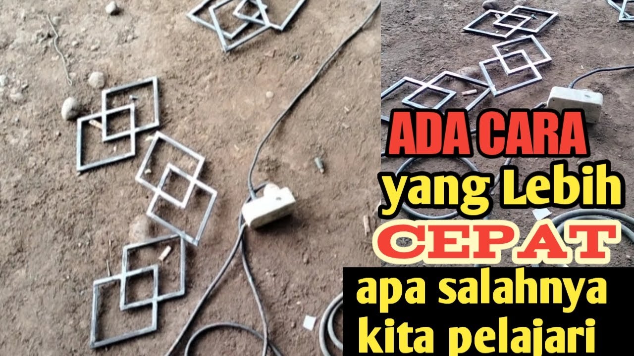 Cocok Untuk Borongan Cara Cepat Buat Ornamen minimalis bentuk Wajik Dari besi beton NAKKO