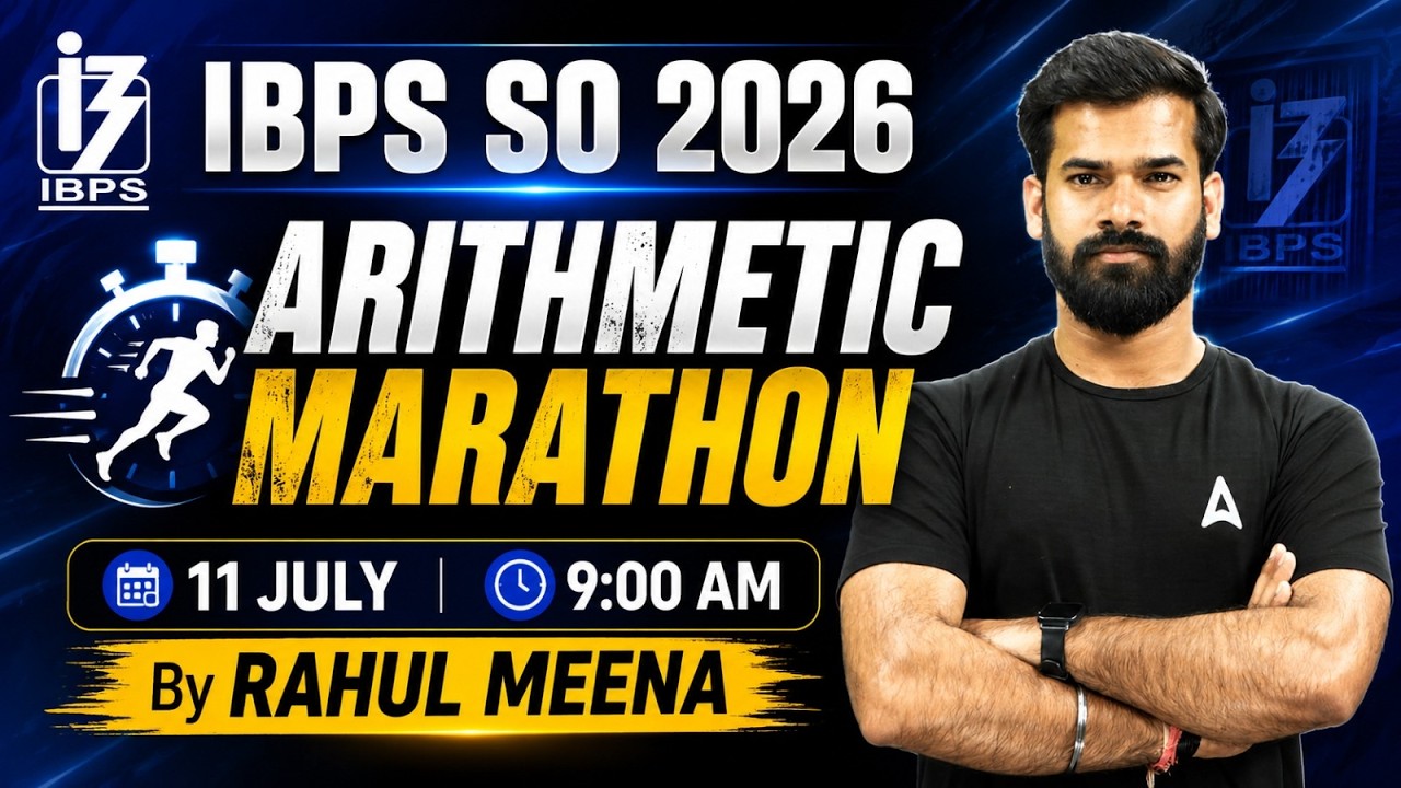 IBPS SO 2026 Preparation | Arithmetic Marathon | Quant Exam Strategy