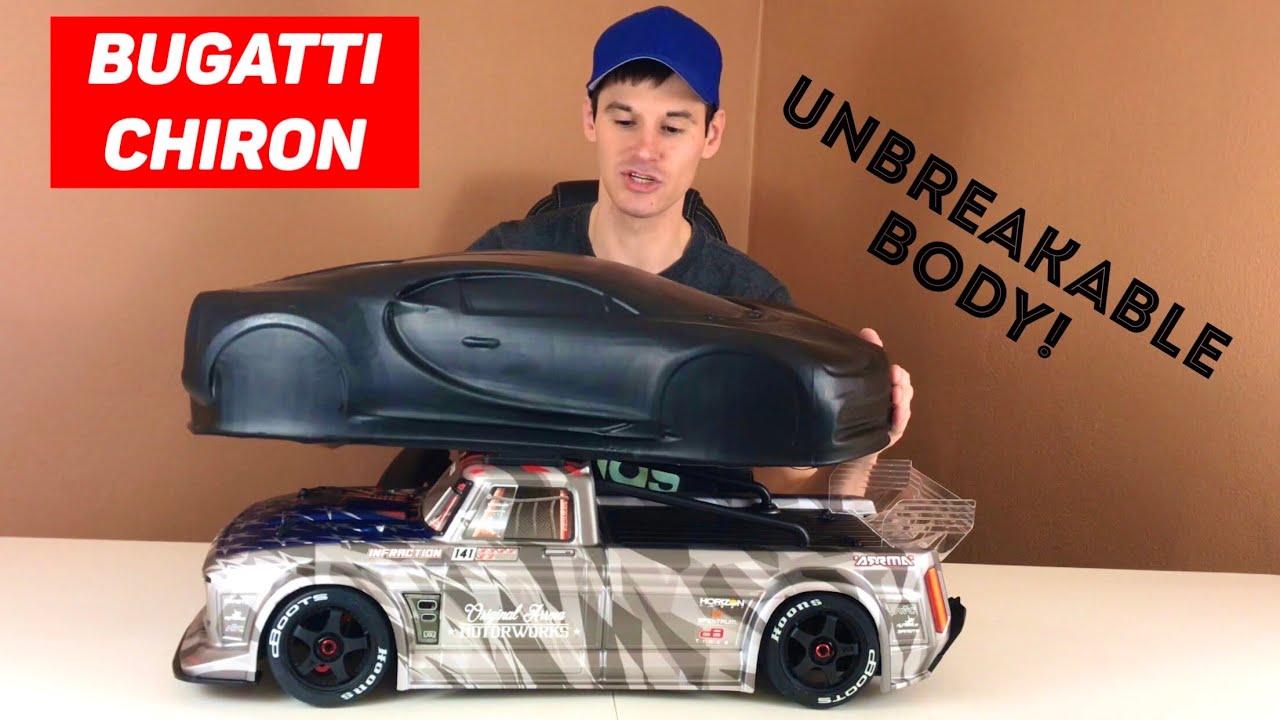 Arrma Infraction V2 - UNBREAKABLE BODY - (BUGATTI CHIRON) The Only BUGATTI I’ll EVER OWN!!