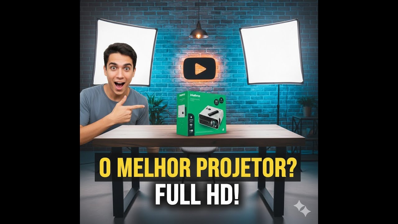 🎥 Cinema em Casa de Verdade! Intelbras PFL 6410 Projetor Full HD