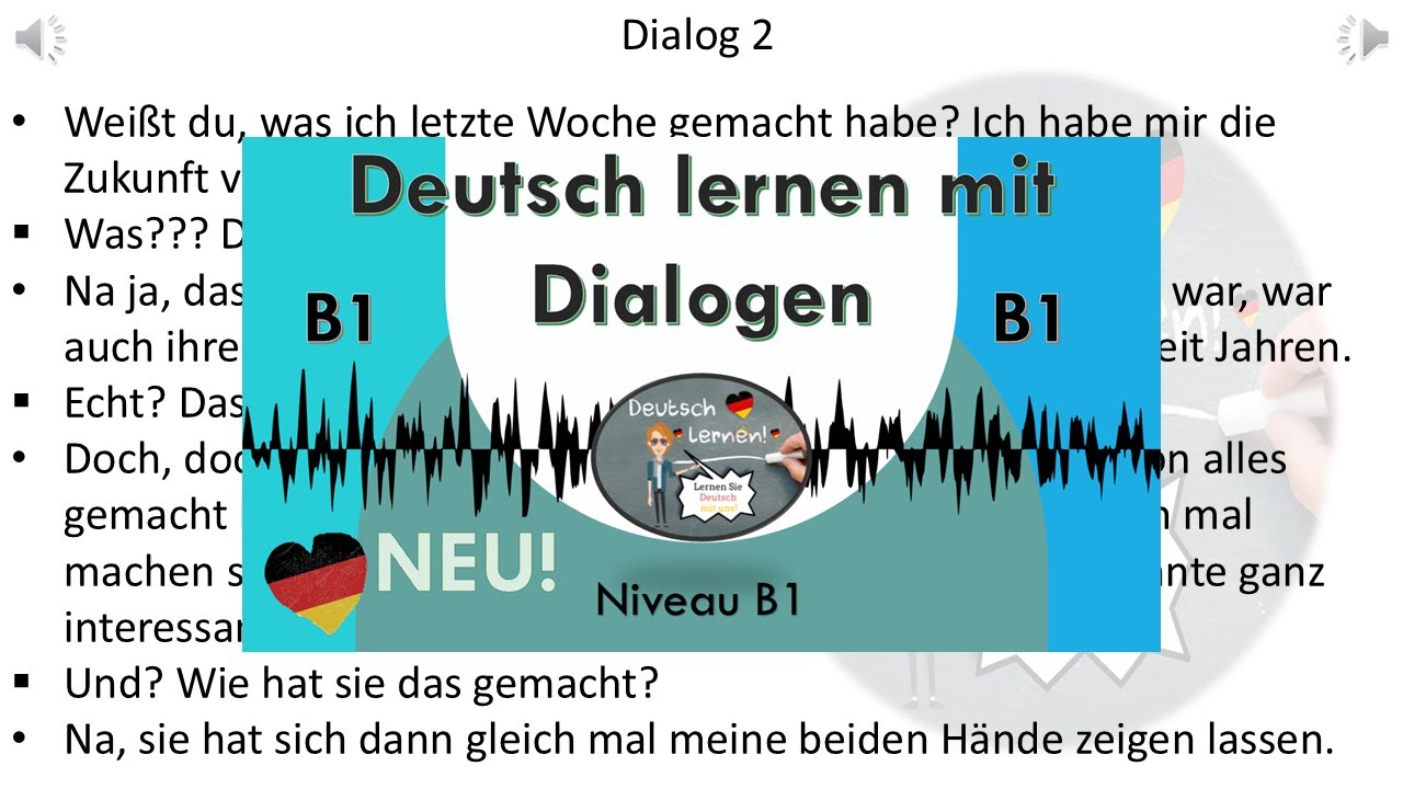 Dialoge B1  | Deutsch lernen durch H&ouml;ren | 31 | #deutschlernen