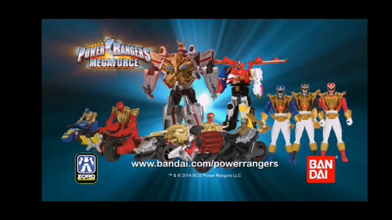 UK Bandai Power Rangers Megaforce Bonus Toy Commercials