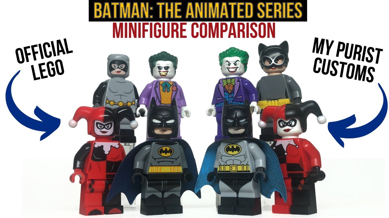 LEGO Batman: The Animated Series CUSTOM vs OFFICIAL Minifigure Comparison