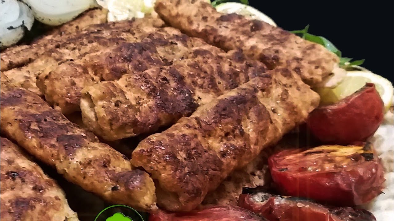 كباب دجاج مشوي على الفحم