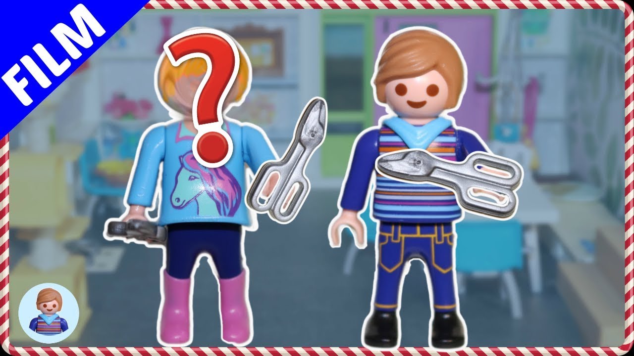 Playmobil Film deutsch - Haare abgeschnitten - Hannah schneidet sich die Haare kurz