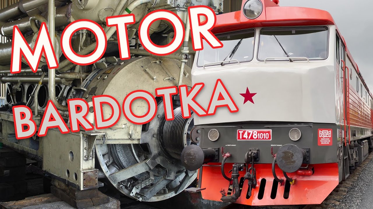 PROHLÍDKA MOTORU - Dieselelektrická Lokomotiva T478 1010 