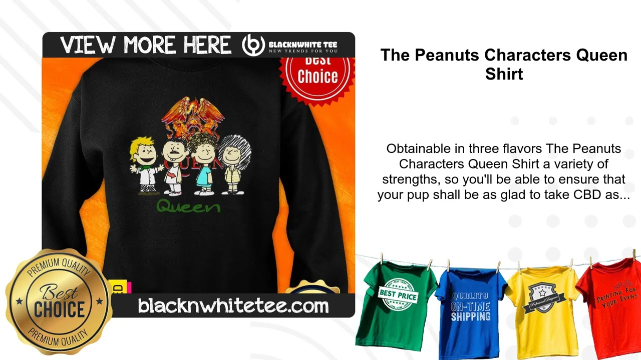 The Peanuts Characters Queen Shirt