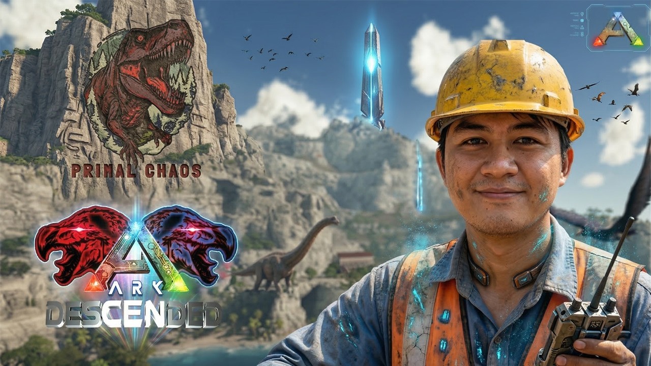 🔴[LIVE]​​ ជាងសំណង់ដៃឯក | Ark Primal Chaos + Descended | Day 5