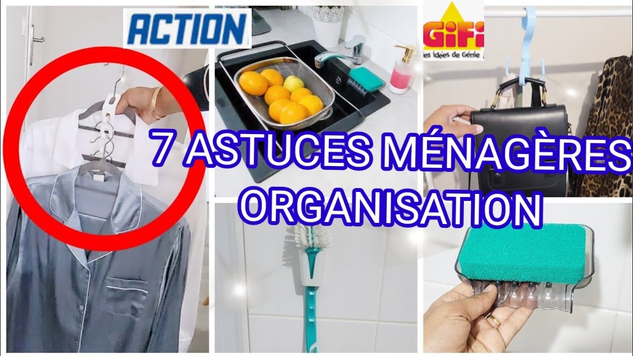 ✅️7 ASTUCES MÉNAGÈRES/ORGANISATION A PETITS PRIX‼️ACTION & GIFI #organisation #action #astuces #gifi