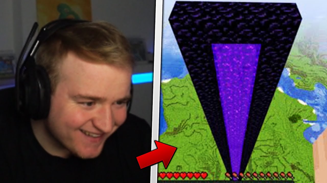 Fabo reagiert auf das GR&Ouml;&szlig;TE NETHERPORTAL IN MINECRAFT