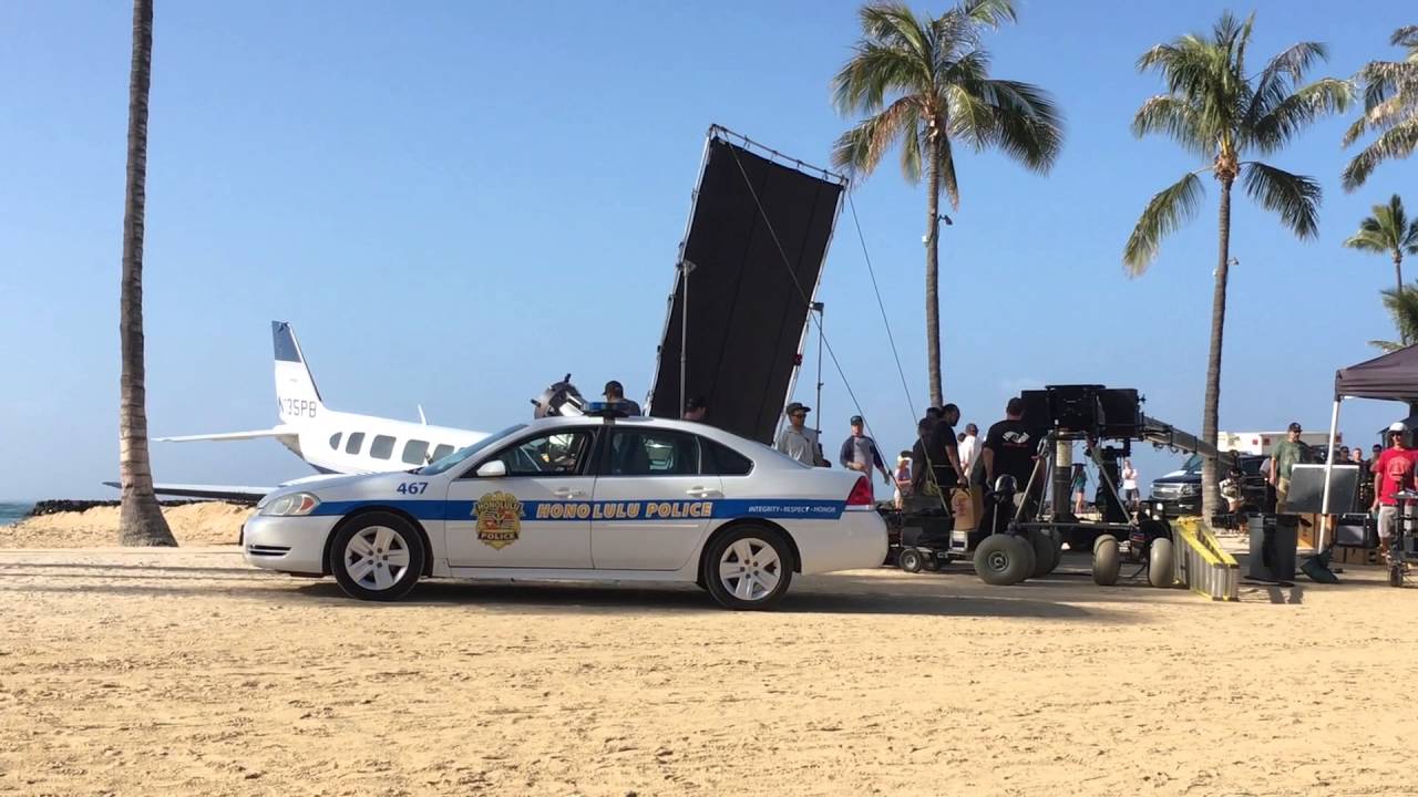 At the Set of the Hawaii Five-0 Plane Crash Vlog 5