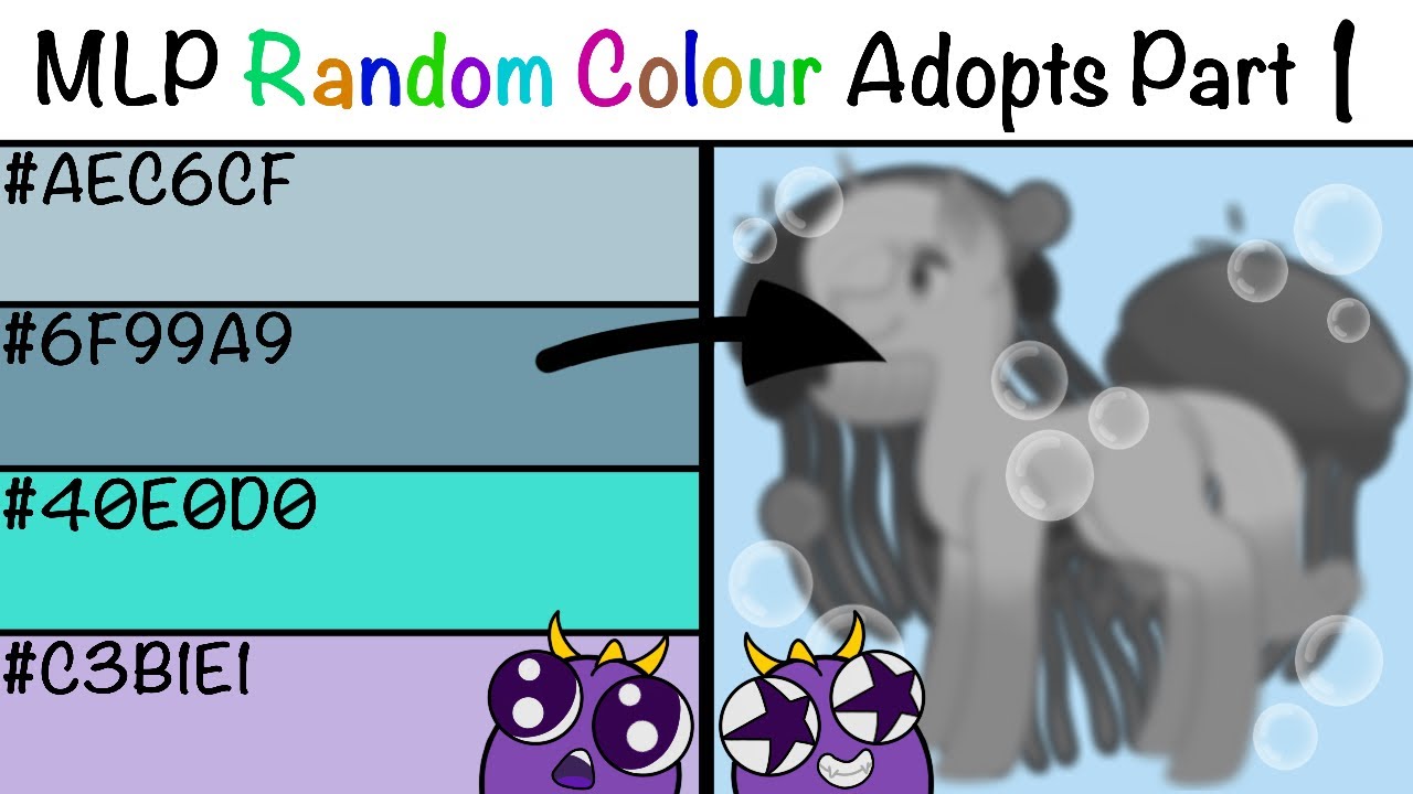 MLP Random Colour Adopts | 'Seajelly' Unicorn | MLP Speedpaint | Part 1
