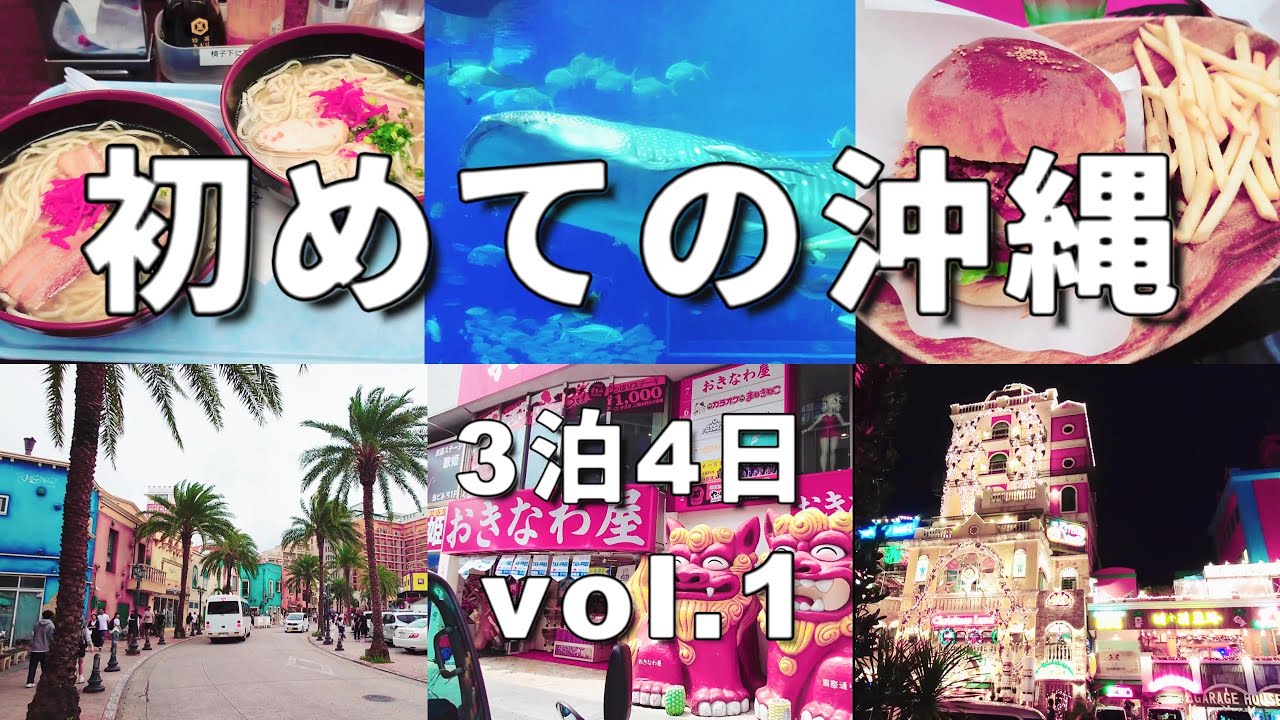 【初めての沖縄プランvlog：2025年4月vol.1】空港食堂｜国際通り｜アメリカンビレッジ｜ロワジールホテル那覇｜おんなの駅｜なかむらそば｜美ら海水族館｜道の駅許田｜ステーキハウスjam