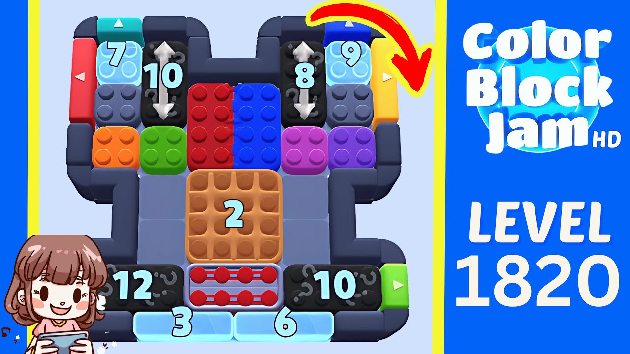 Color Block Jam Level 920 (1820) Solution Walkthrough