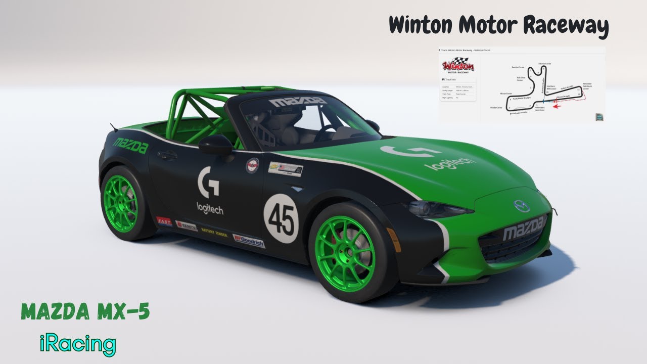 Getting out of D class alive  Globle Mazda MX-5 Cup Winton Motor Raceway iRacing PC