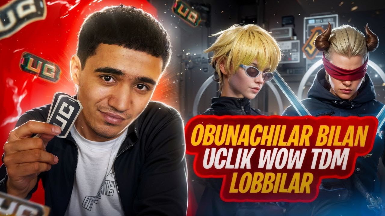 PUBG MOBILE OBUNACHILAR BILAN UCLIK WOW TDM LOBBILAR QILAMIZ / 5 K SOON BOLAMIZ