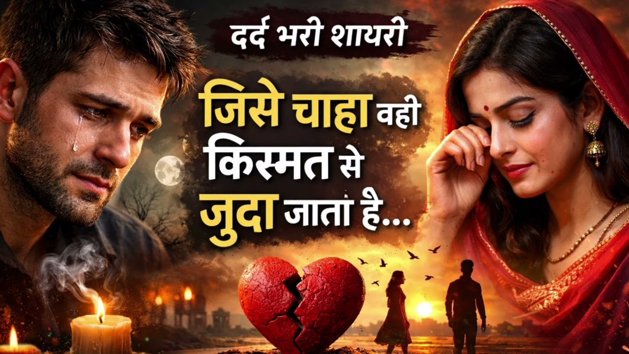 जिसे चाहा वही छोड़ गया 💔 | दर्द भरी ग़ज़ल जो दिल छू जाए