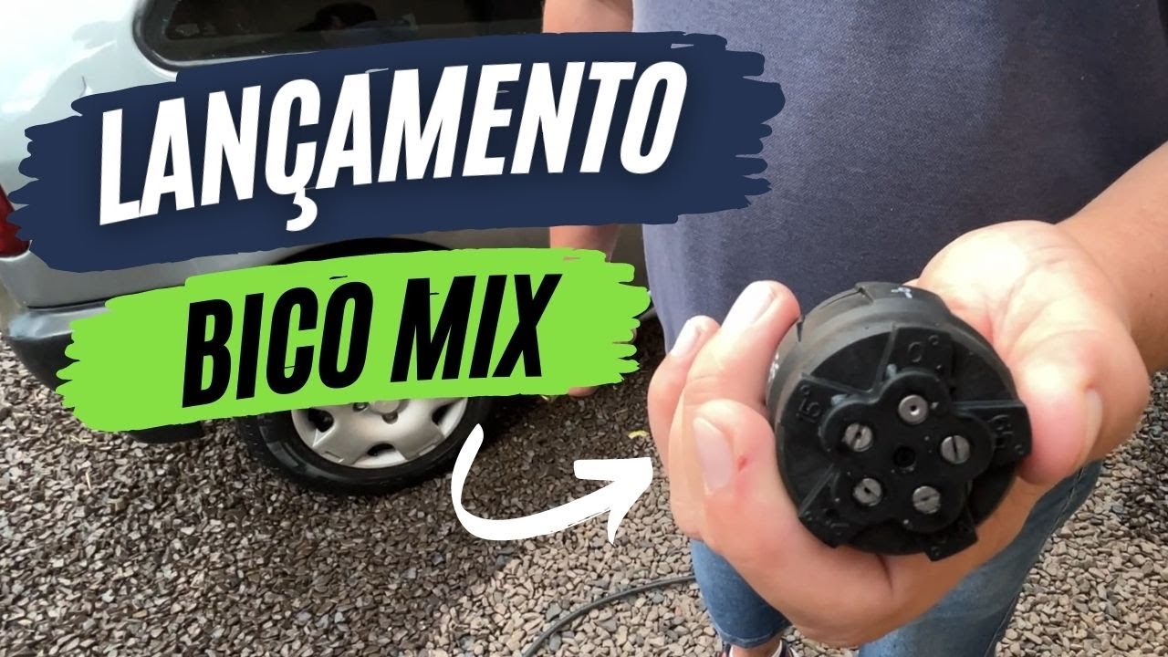 Bico Mix (5 em 1), são 5 jatos em uma única peça! Testado na lavadora de alta pressão Karcher K5