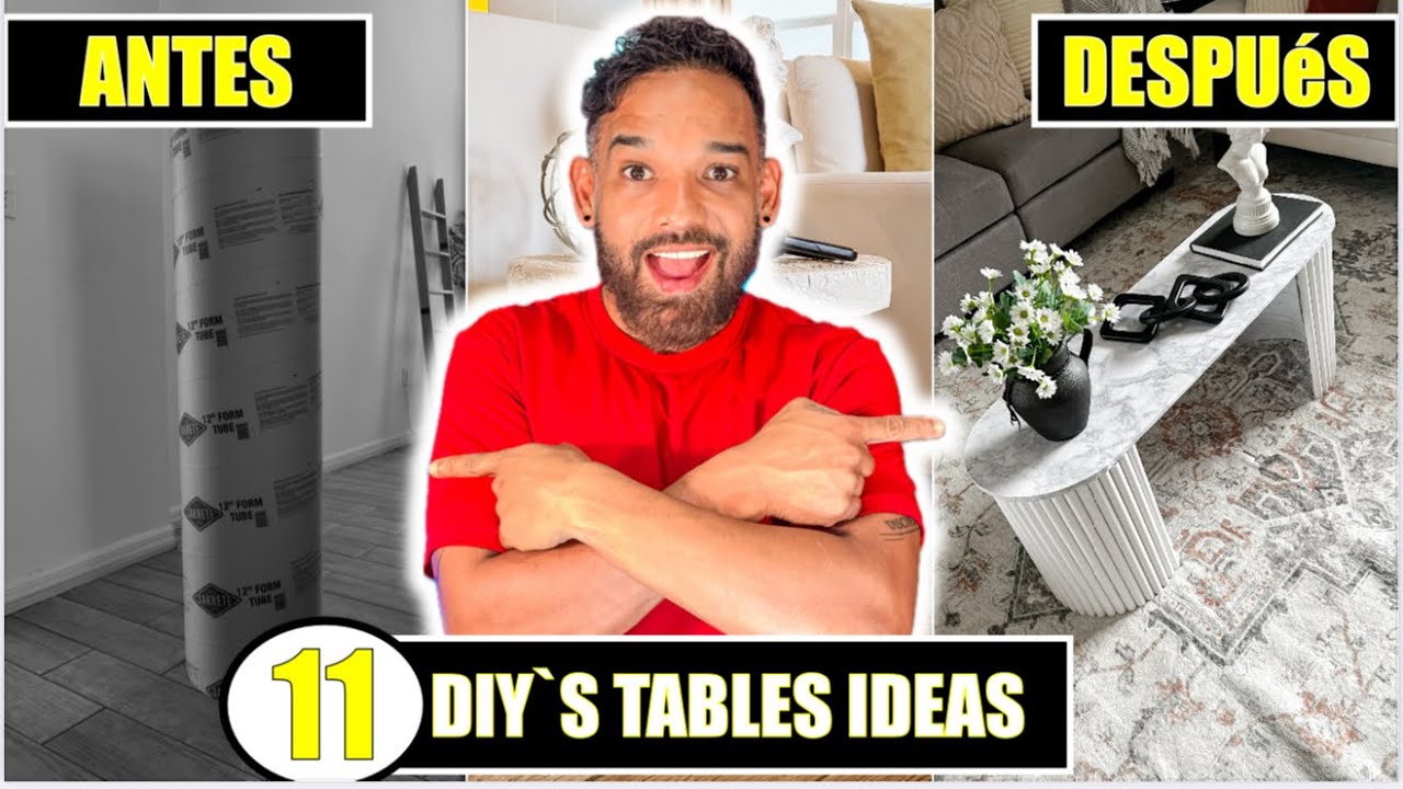 ⭐️ 11 Ideas increíbles de como hacer mesas decorativas con materiales reciclados