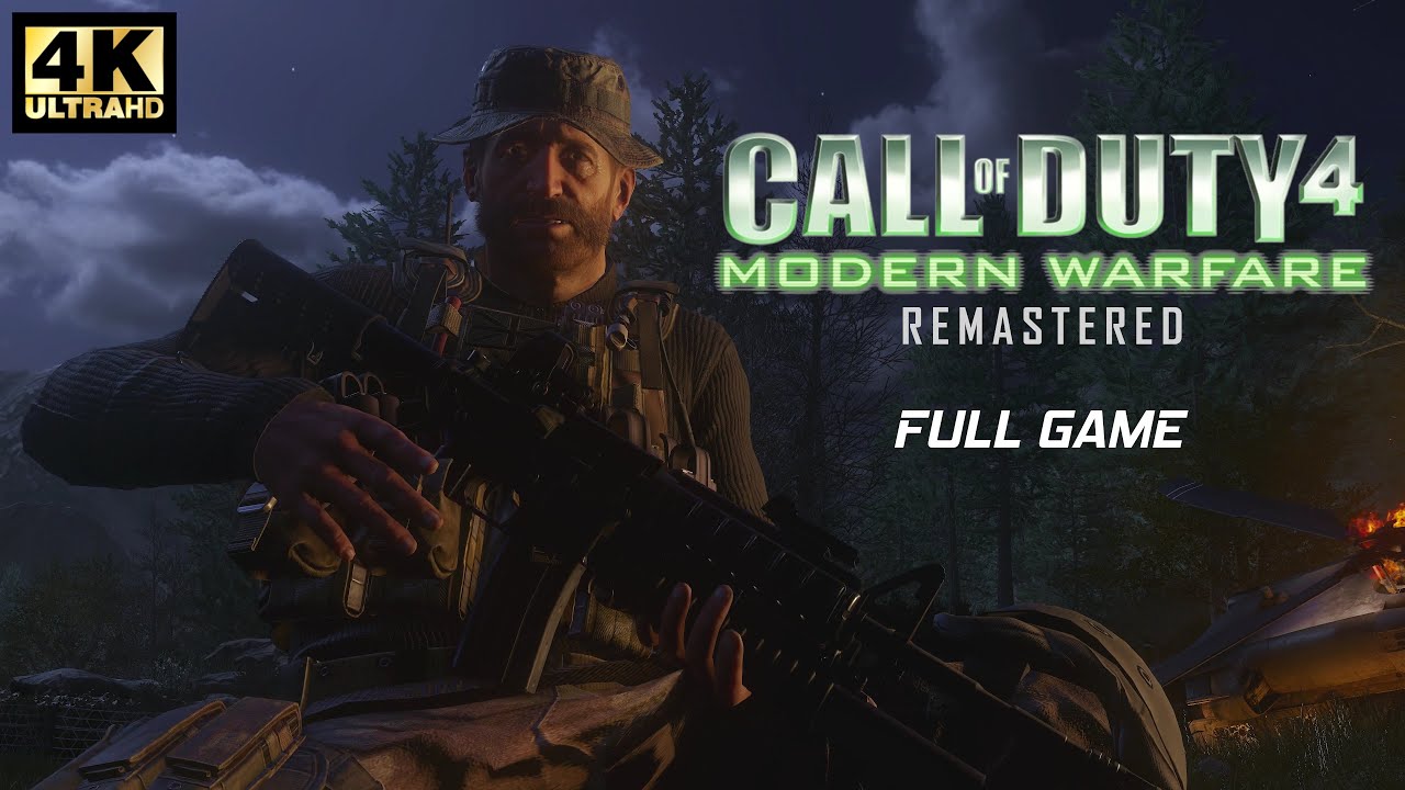 Call Of Duty 4: Remastered - Full Campaign 4K 60 FPS  (PC)