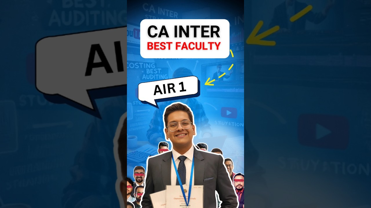 Best faculty for CA inter group 2
