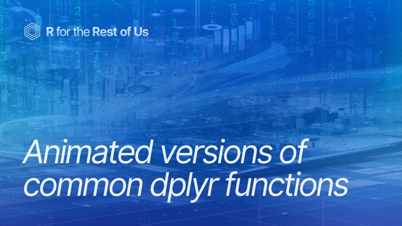 Animated versions of common dplyr functions