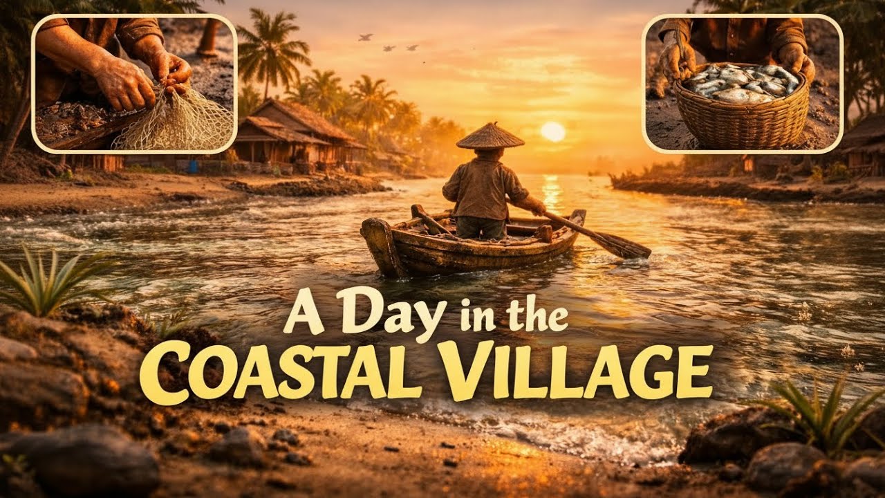 A Peaceful Day in an Indonesian Coastal Village | Miniature Clay Stop Motion Diorama