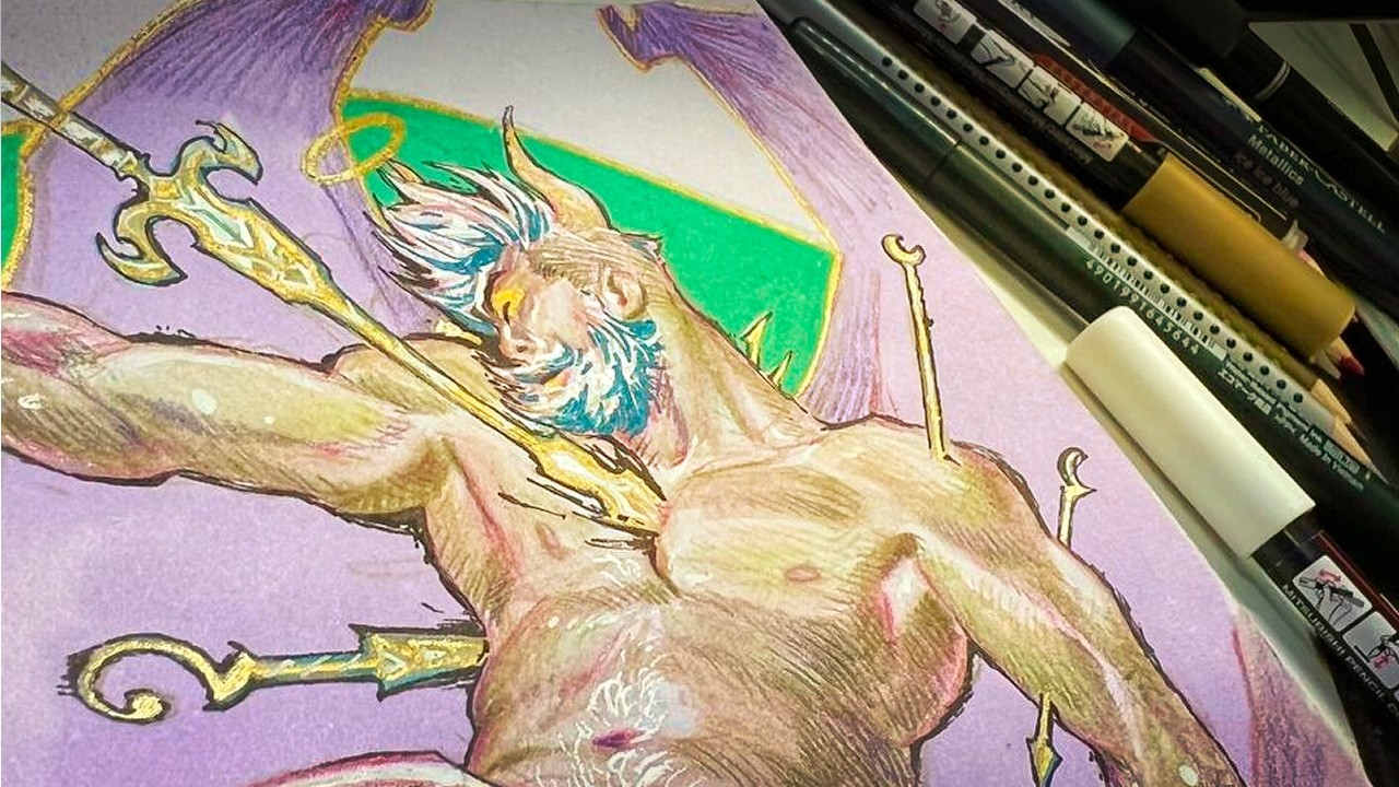 SKETCHBOOK #1 from sketch to color - NO TALK - NO MUSIC