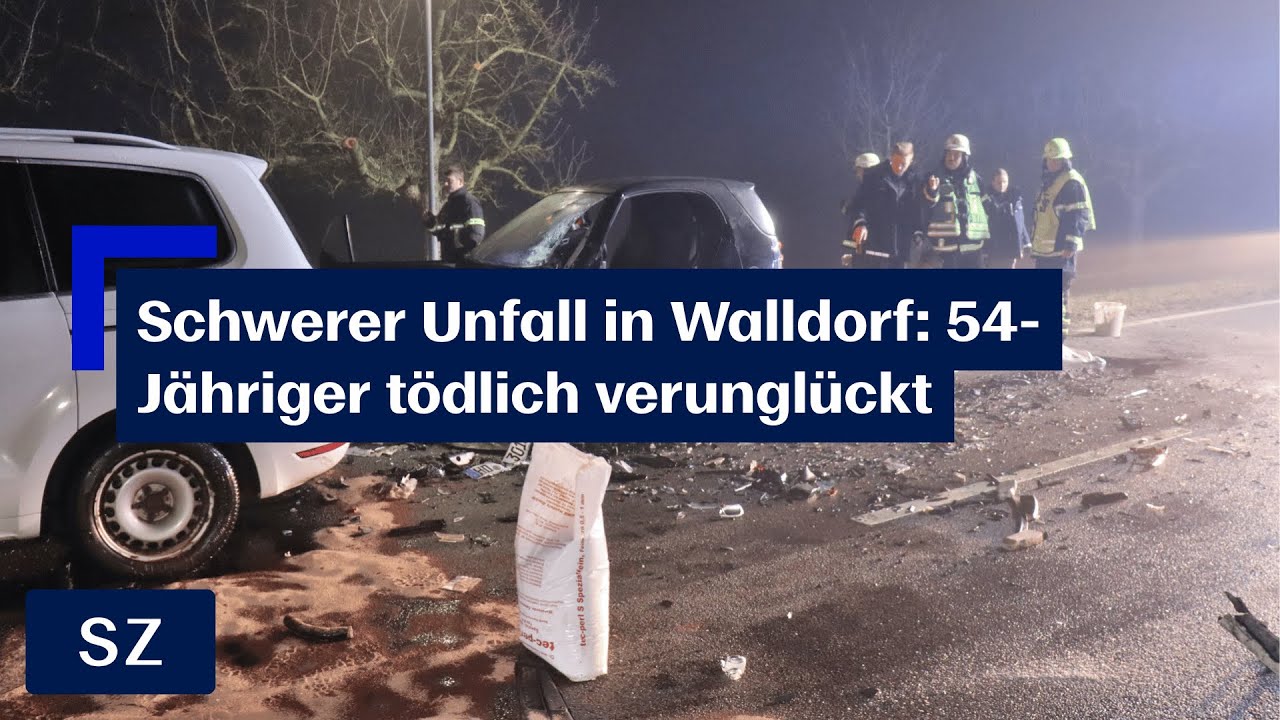 Schwerer Unfall in Walldorf: 54-Jähriger tödlich verunglückt