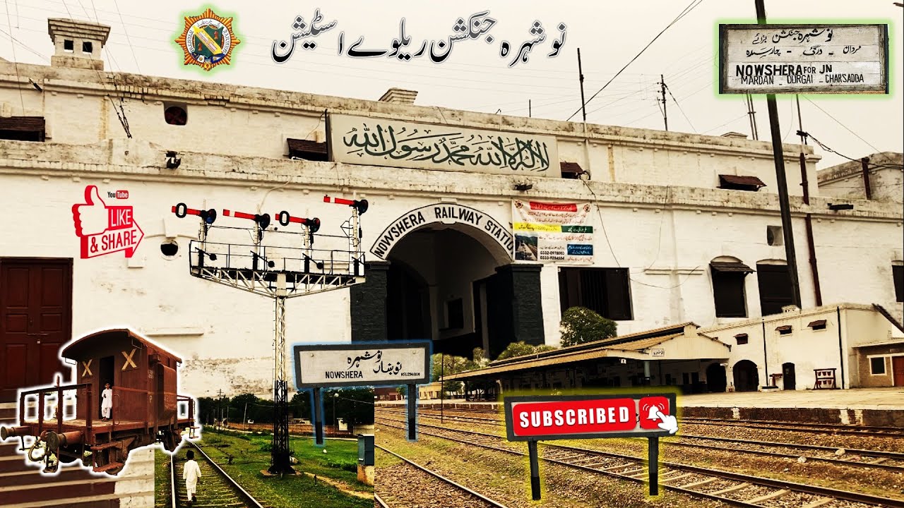 Nowshera Cantt | Railway Station | Rail Fanning | Karachi to Peshawar Train @RailFanSandhu