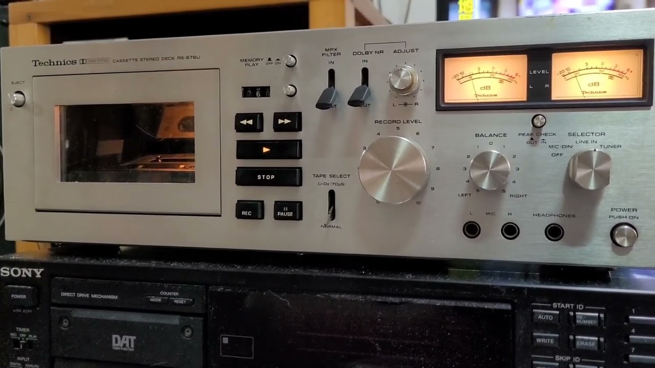 Technics rs-676u belts and capacitors renew test