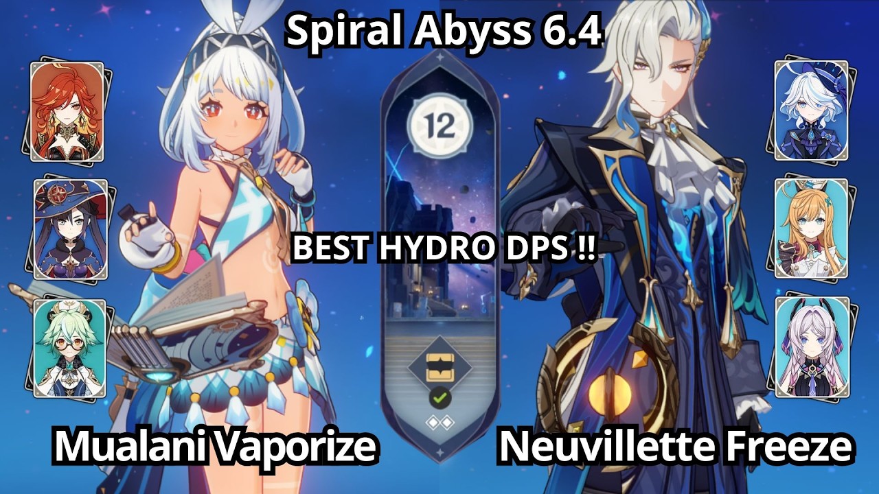 NEW !! C0 Mualani Vaporize & C0 Neuvillette Freeze - Spiral Abyss Floor 12 Genshin Impact 6.4