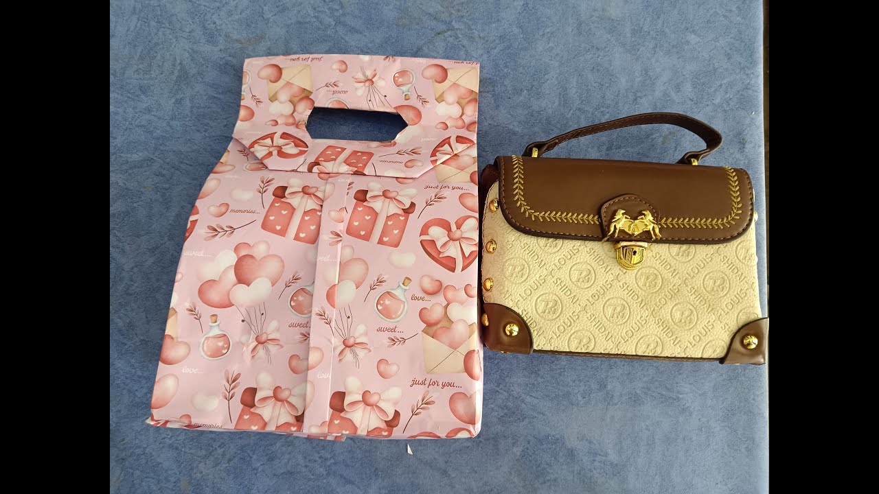 tutorial bungkus kado bentuk tas