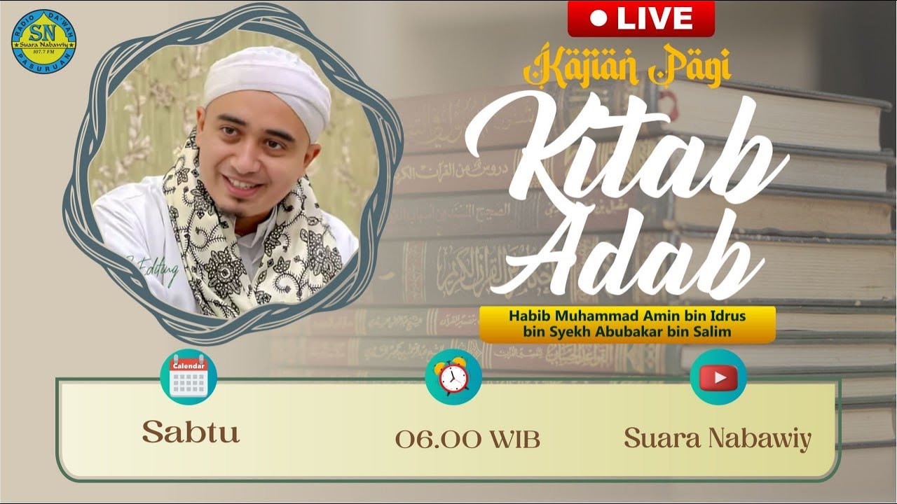 🔴[LIVE] Kajian bersama Habib Muhammad Amin BSA | Ahad, 20 Sya'ban1447H / 08 Februari 2026