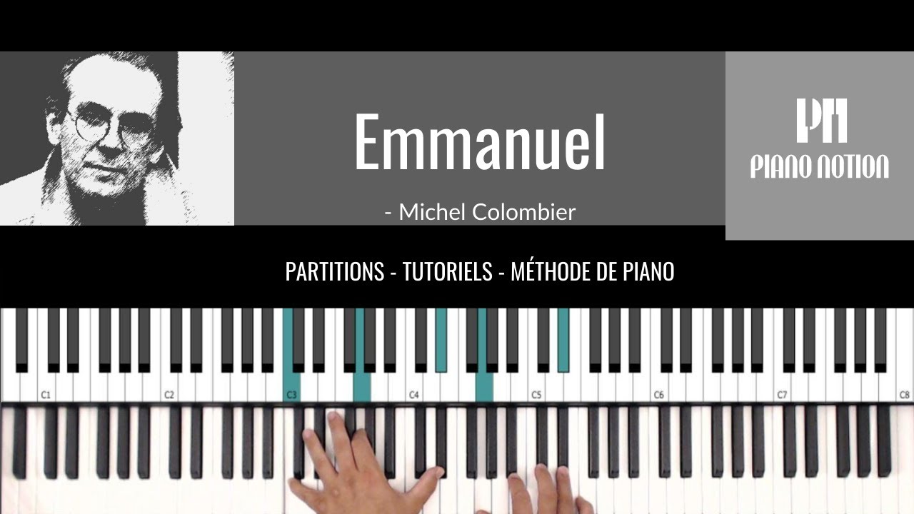 Emmanuel - Michel Colombier (Partition - Piano Solo - Reprise - Tutoriel)