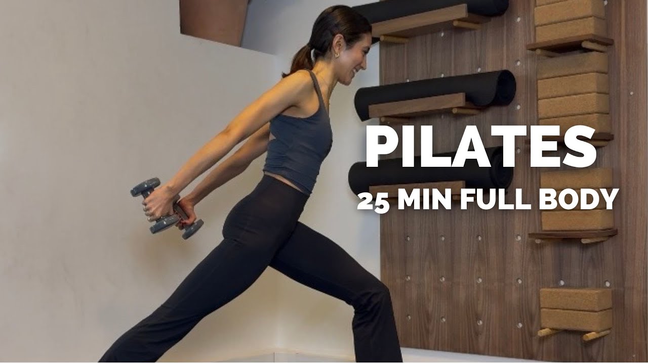 25 MIN Pilates avec haltères | Renforcer et sculpter tout le corps