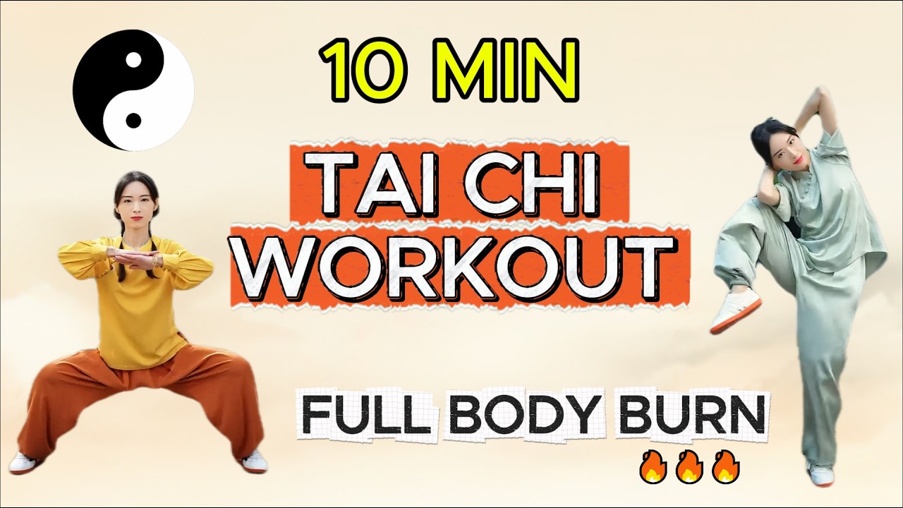 10-Min Tai Chi Fitness Workout for Full Body Strength & Balance