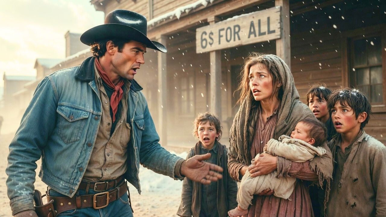He Bought a Family of 6 Sold by Their Cruel Father — What the Cowboy Did Next Shocked the West