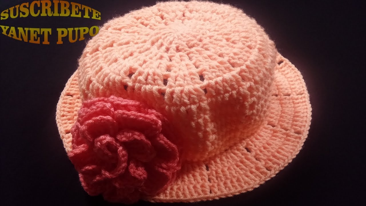 COMO TEJER SOMBRERO A CROCHET 🧶 👒