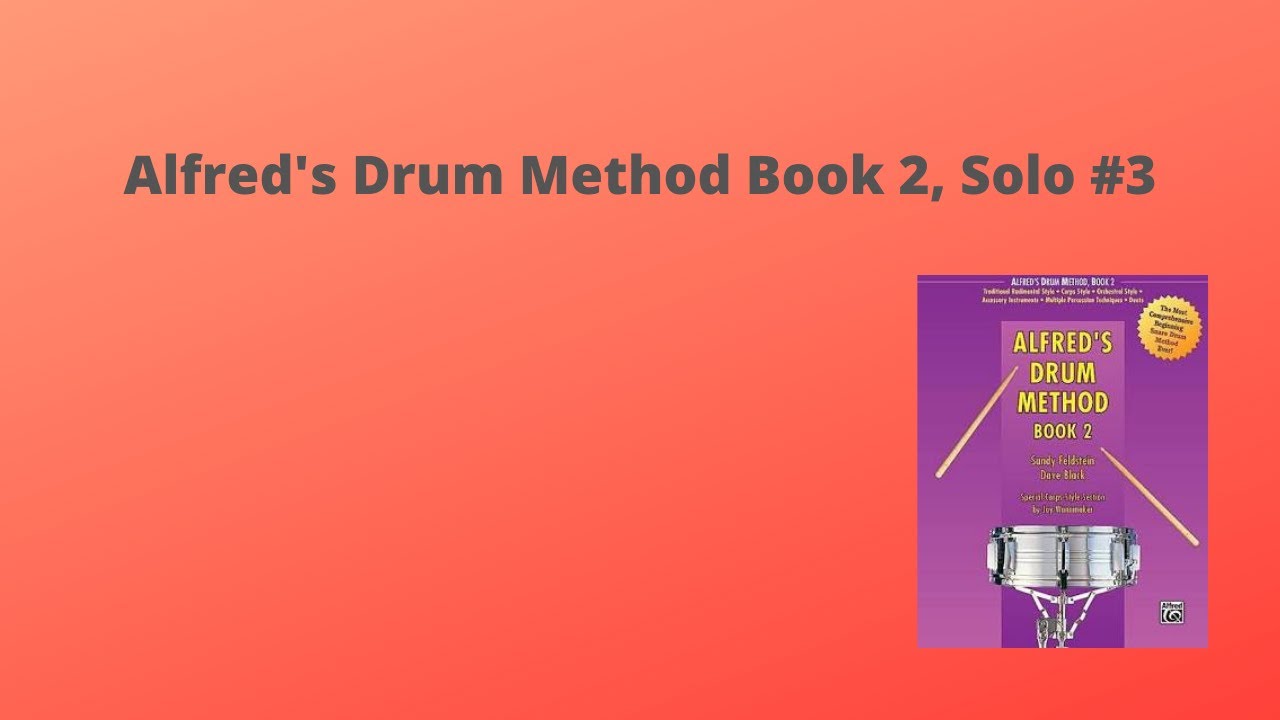 Alfred Drum Method Book 2 Solo #3