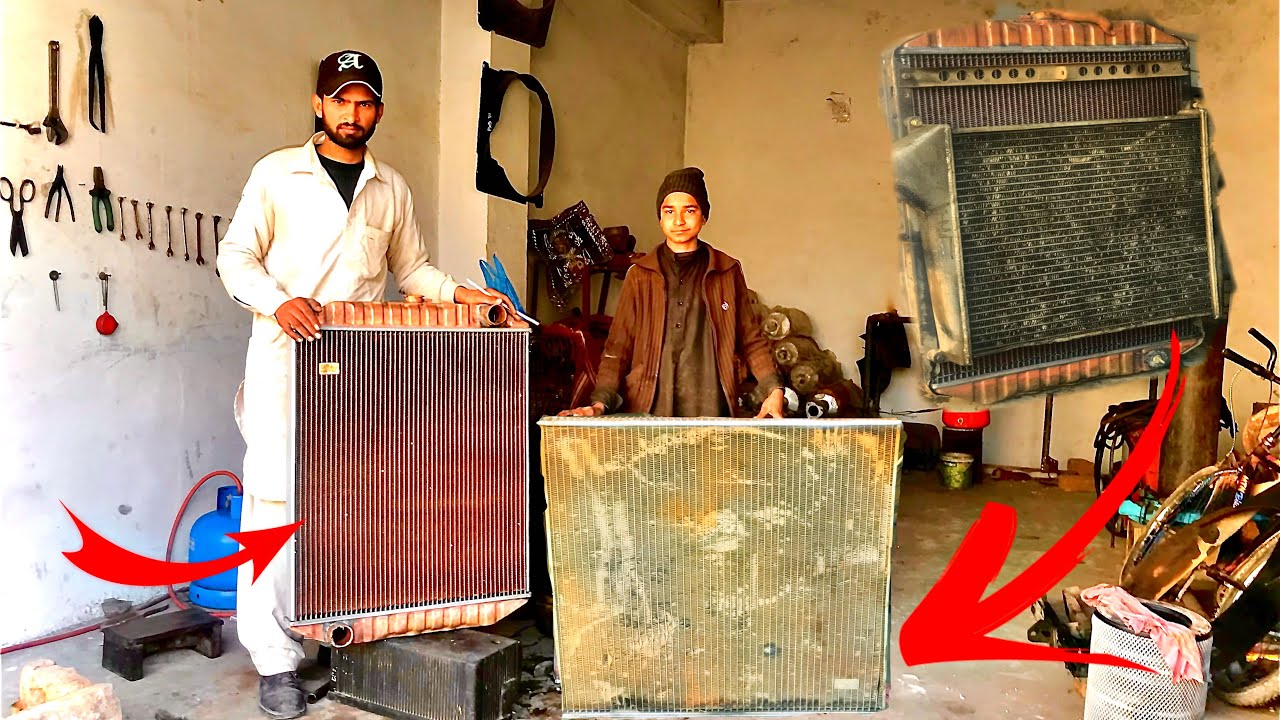 How to Replace Truck Radiator Core / Restoration Truck Trailer Radiator / Amazing Process
