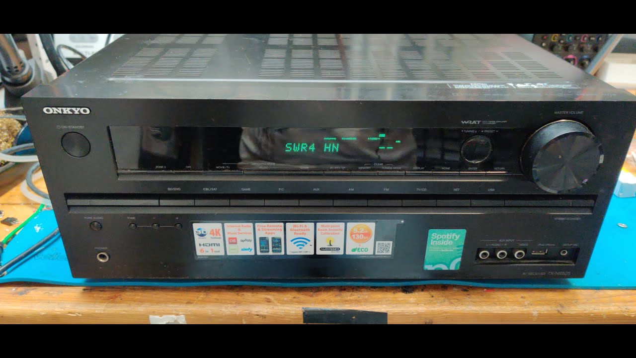 Onkyo TX NR525 linker Kanal zerstört - kreative Reparatur
