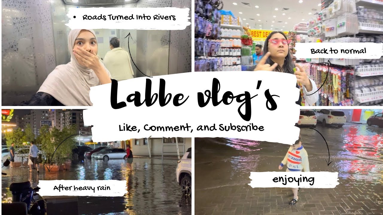 This Is What Heavy Rain Did to Dubai 😳 | Labbe Vlog’s 