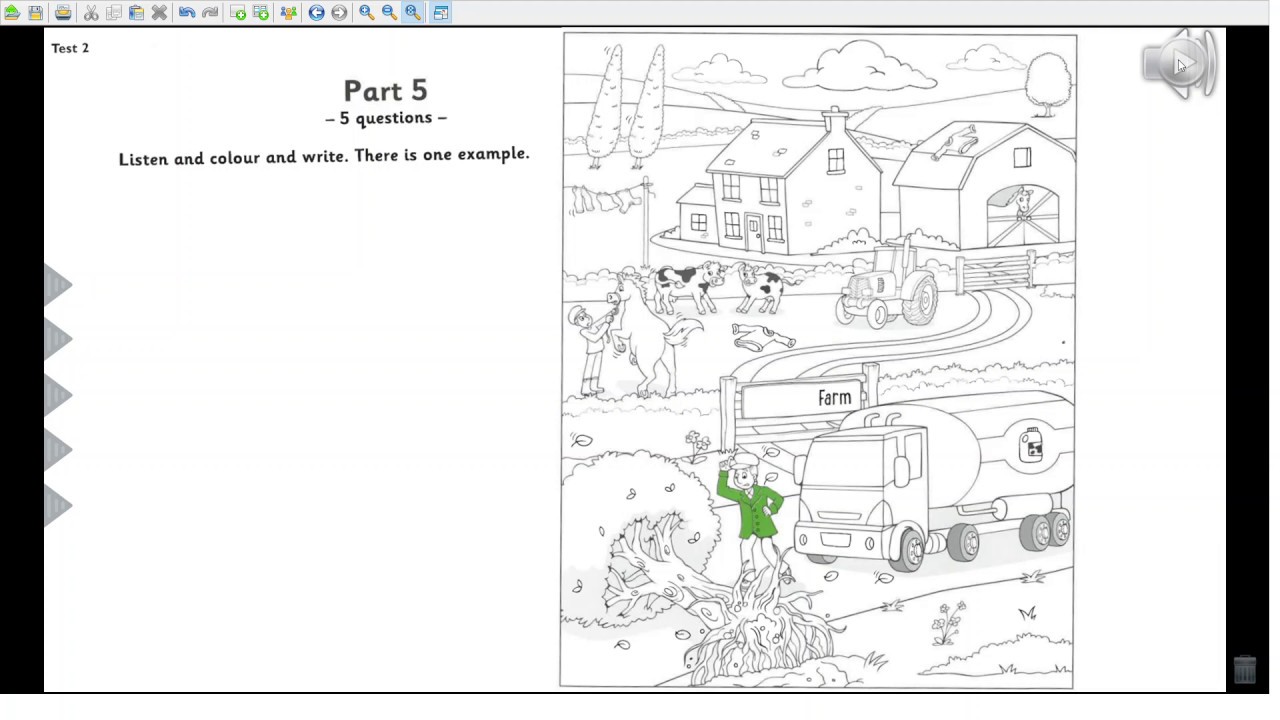 Movers 3 Test 2 Part 5