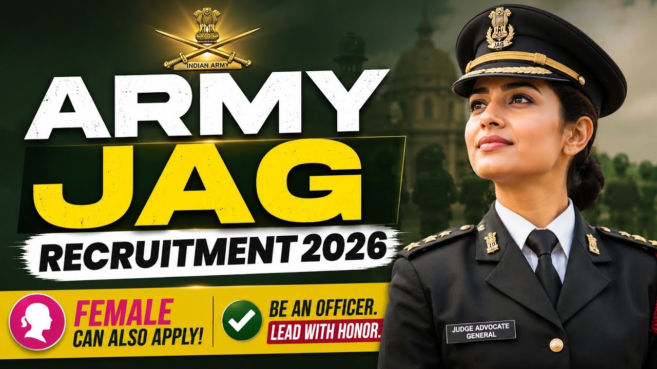 Indian Army JAG Recruitment 2026 ⚖️ | Female & Male Can Apply | Eligibility, Age Limit, Last Date